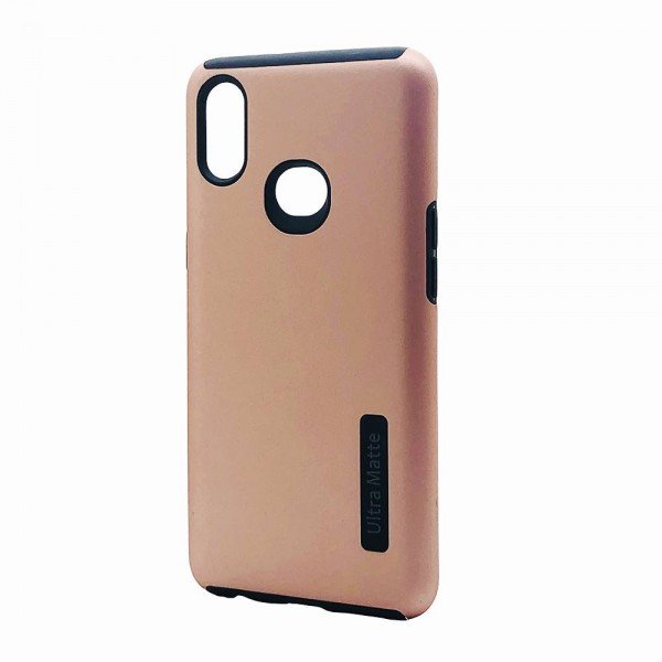 Wholesale Samsung Galaxy A10S Ultra Matte Armor Hybrid Case (Rose Gold)